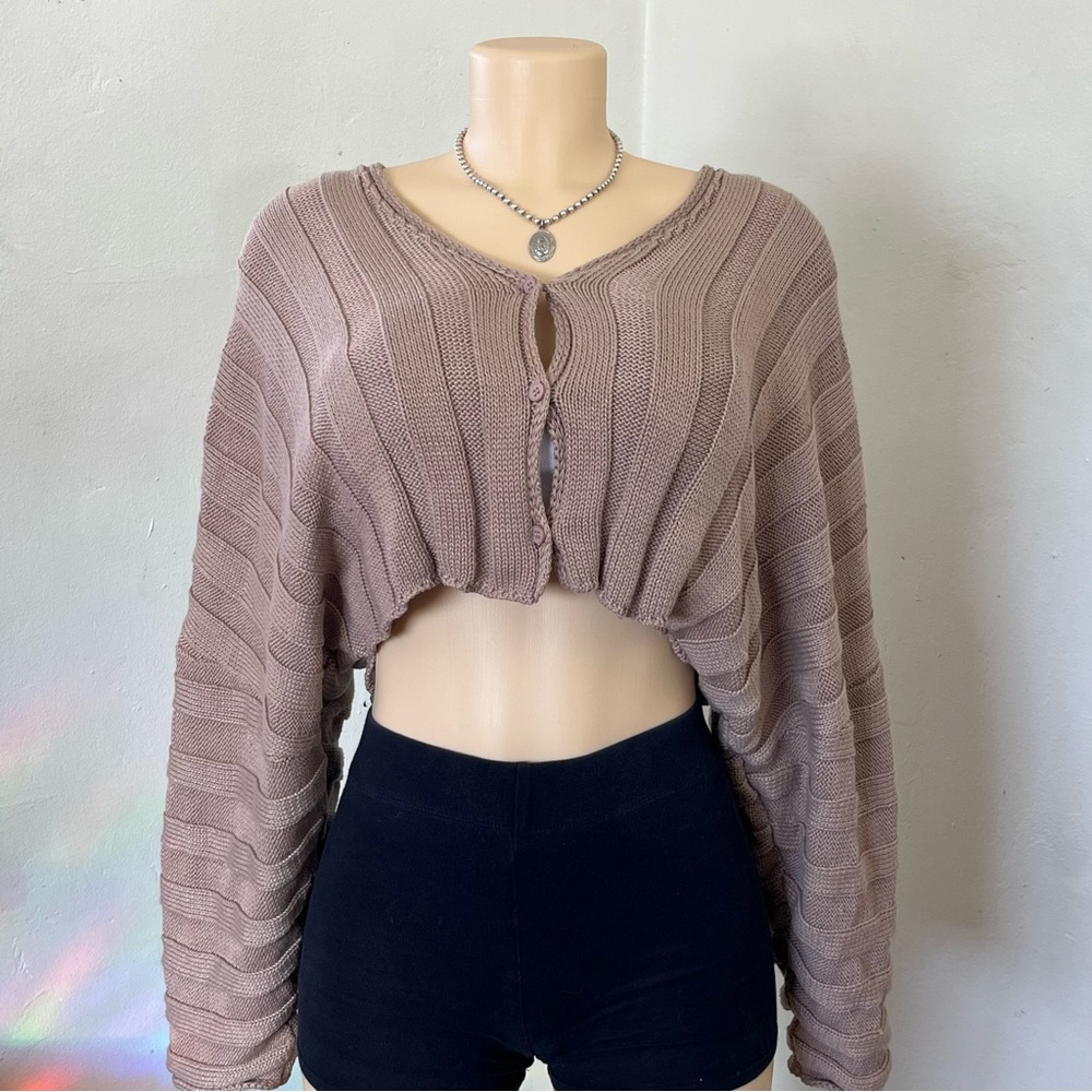 Forever 21 Dusty Pink Knit Cardigan